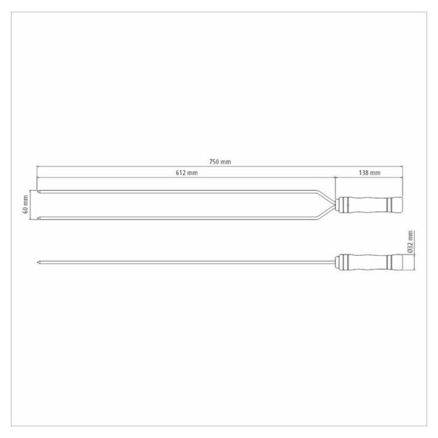 TUSUK SATE TRAMONTINA - 75 Cm Skewer